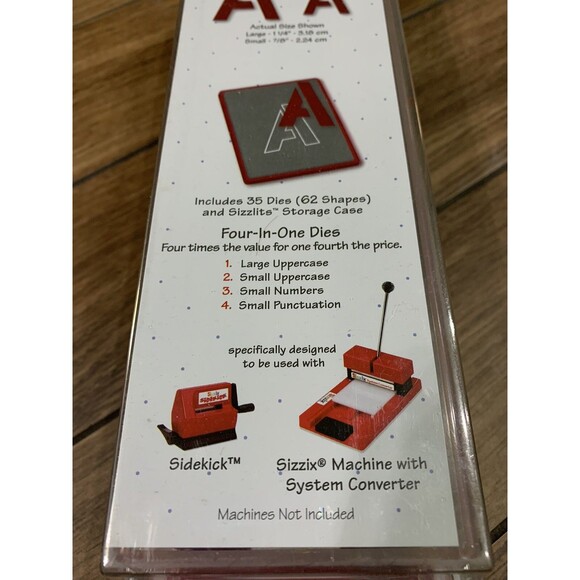 SIZZIX Sizzlits Stencil ALPHABET SET W/ Case 38-9732 New/Sealed Scrapbooking - Picture 8 of 11